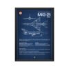 MIG-21 BISON POSTER FRAME